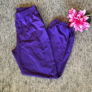 Purple windbreaker fashion nova joggers